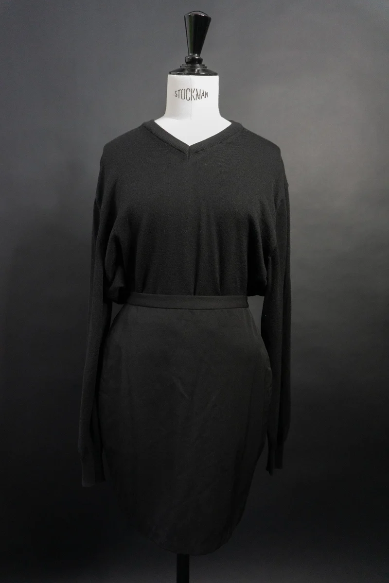 Pullover, Merino, Schwarz, XS–M