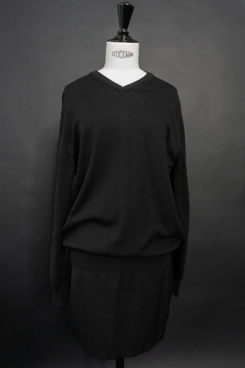 Pullover, Merino, Schwarz, XS–M