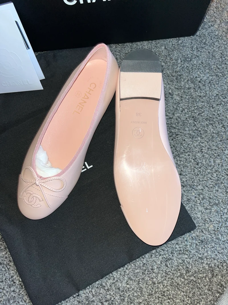Pink C Flat Shoes