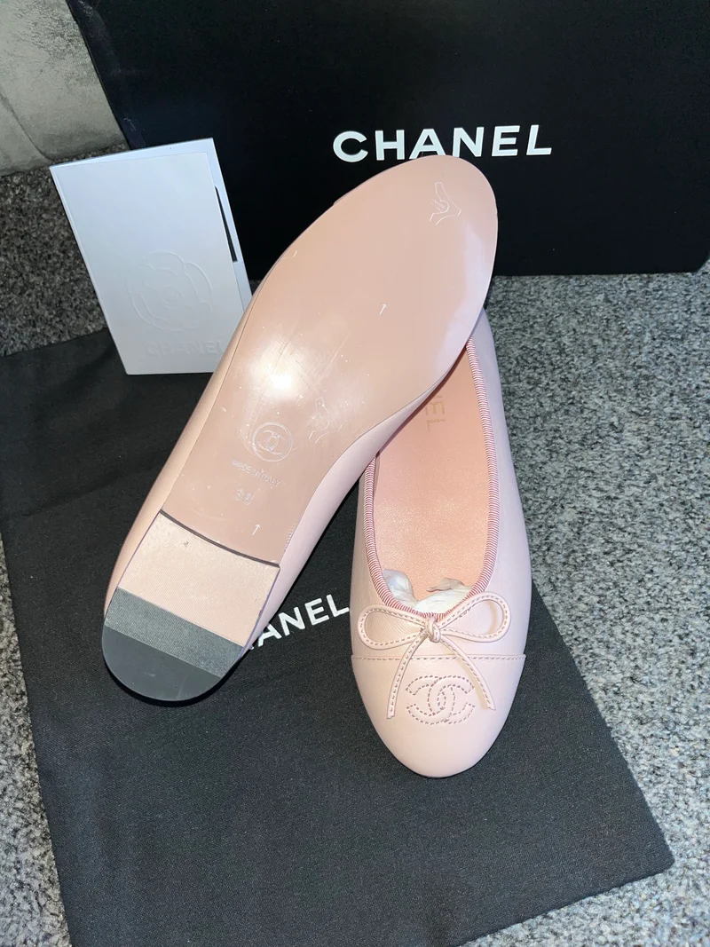 Pink C Flat Shoes