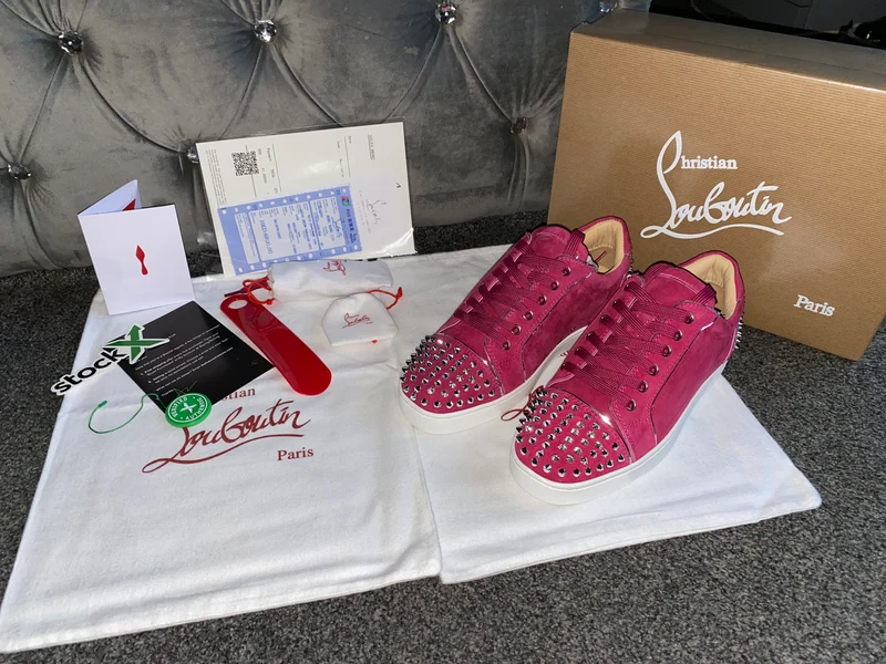 Bright Pink Studded Trainers