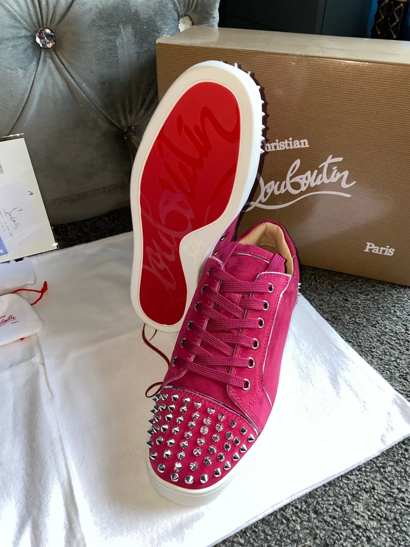 Bright Pink Studded Trainers