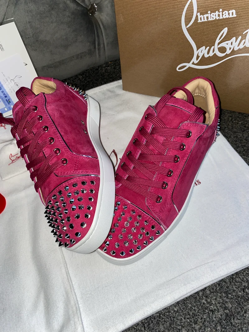 Bright Pink Studded Trainers