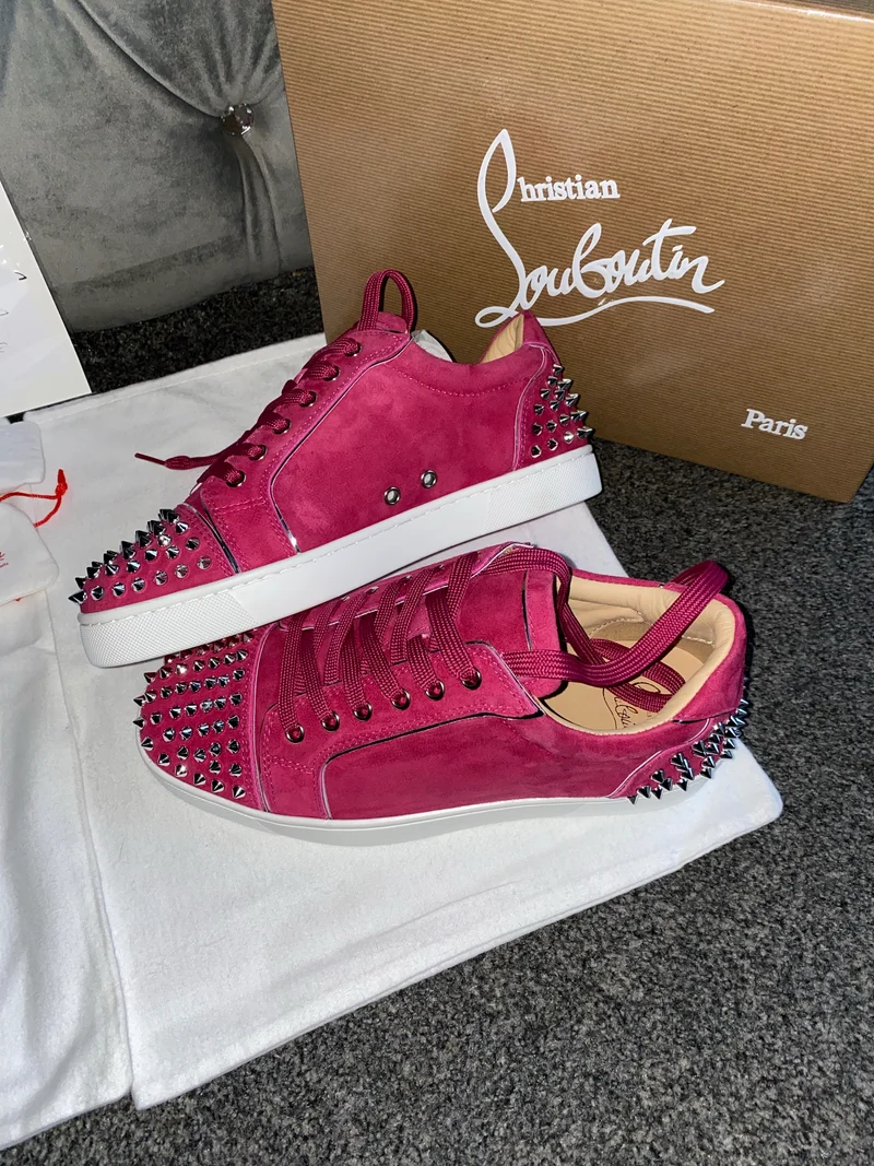 Bright Pink Studded Trainers