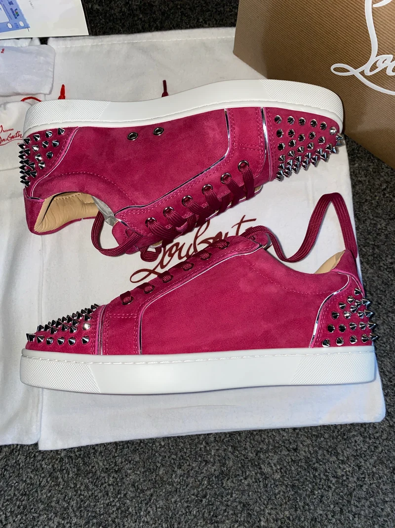 Bright Pink Studded Trainers