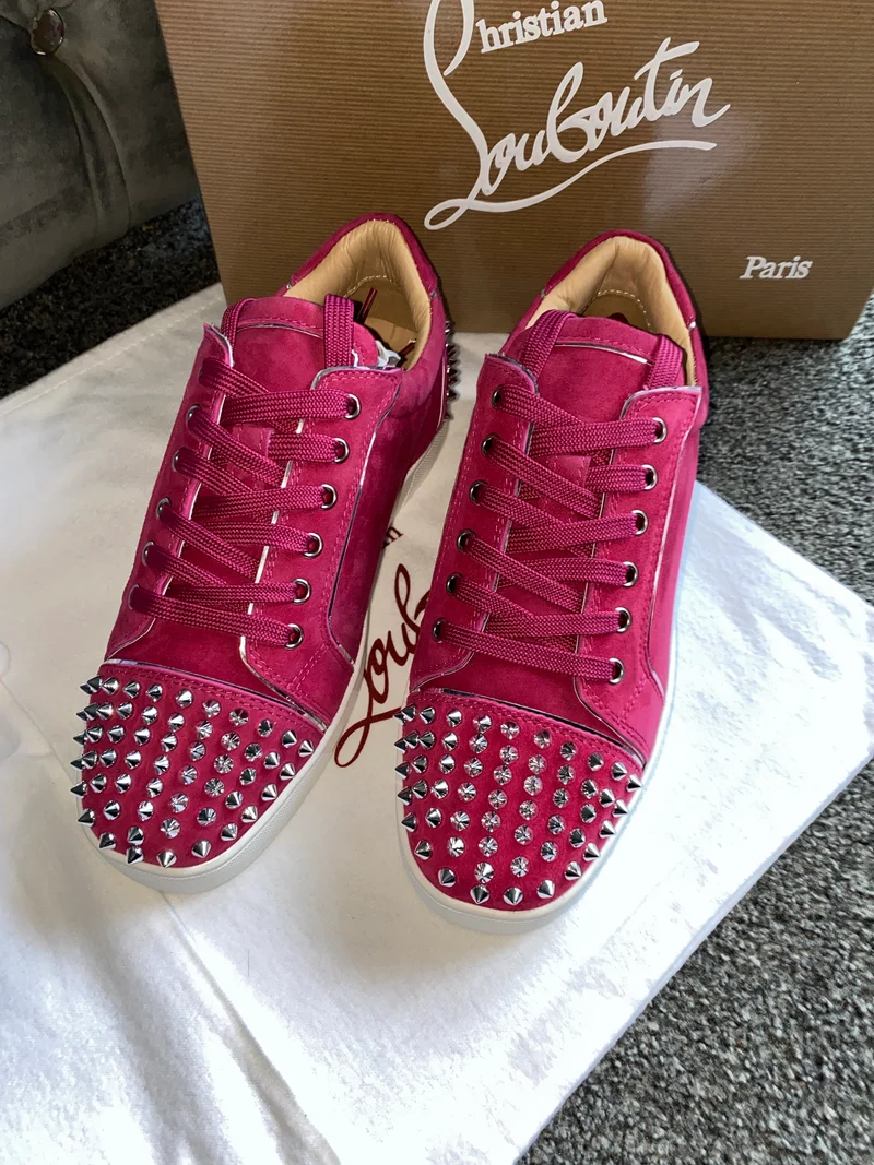 Bright Pink Studded Trainers