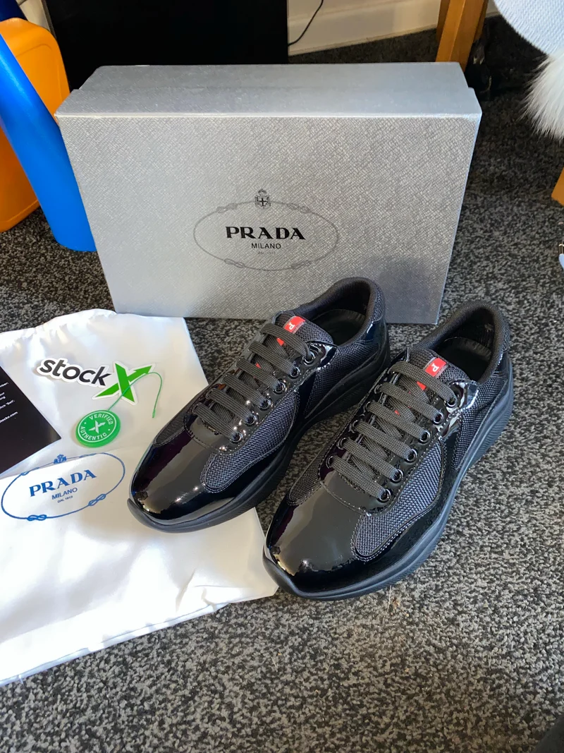 Red Shinny Trainers