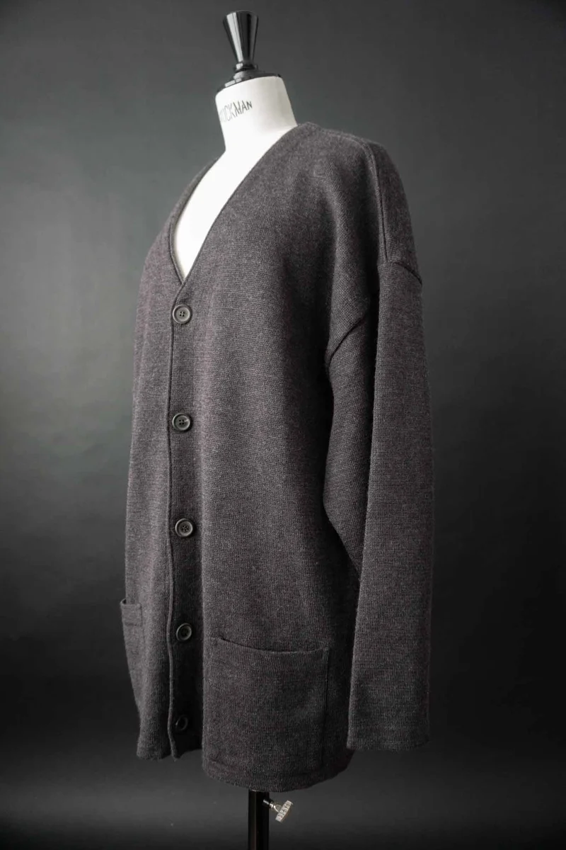 Vintage oversized Strickjacke aus Wolle, M–XL