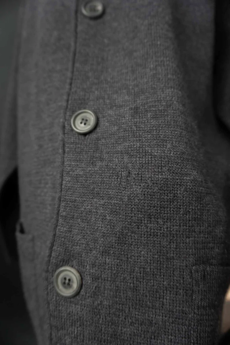 Vintage oversized Strickjacke aus Wolle, M–XL
