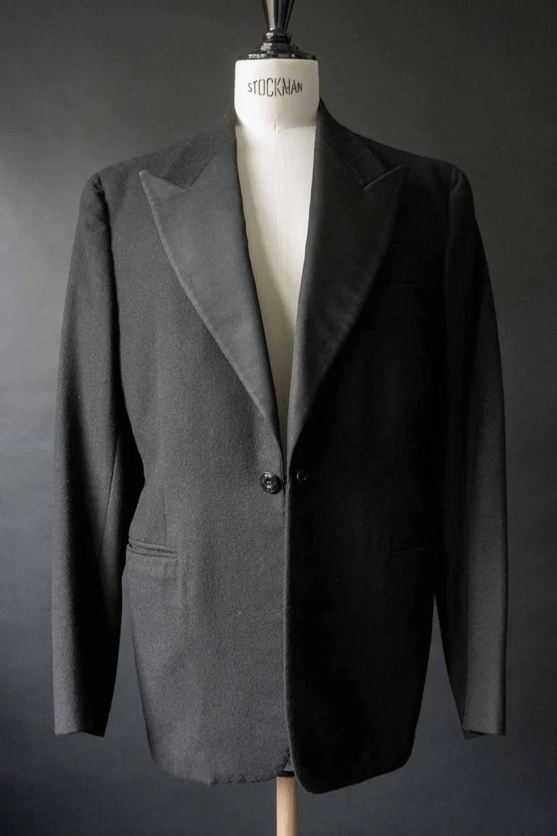 Vintage Smoking Blazer, Schwarz, S–M