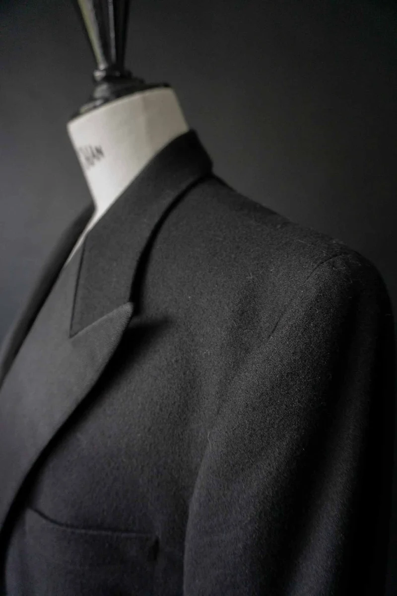 Vintage Smoking Blazer, Schwarz, S–M