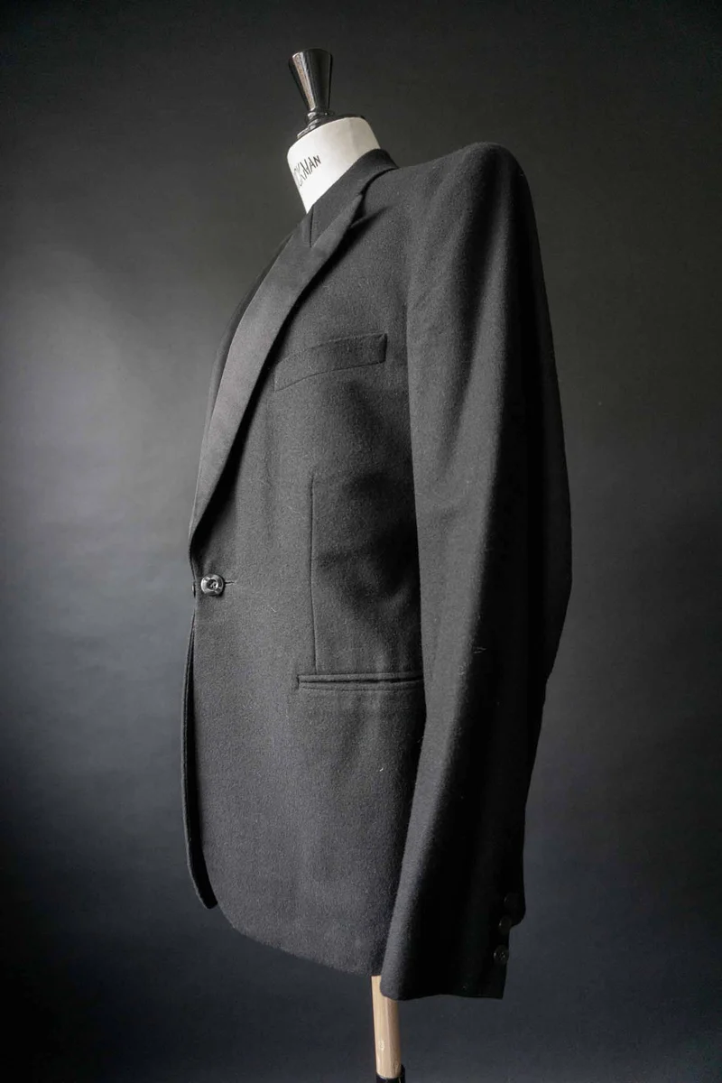 Vintage Smoking Blazer, Schwarz, S–M