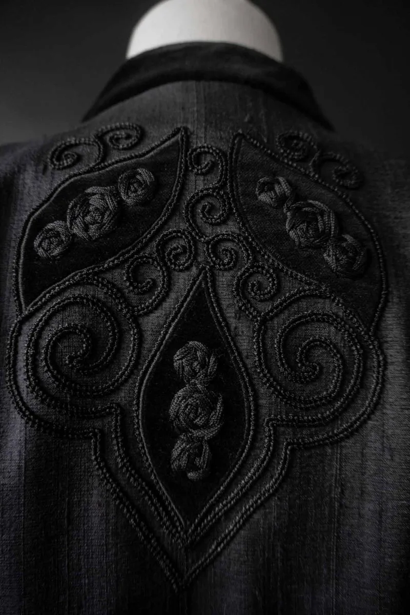Vintage Wildseide-Blazer Gothic, S–M