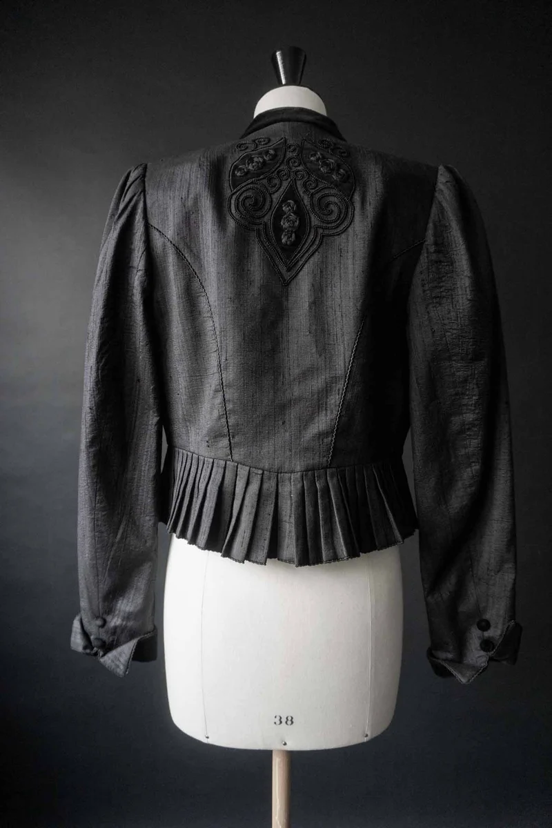 Vintage Wildseide-Blazer Gothic, S–M