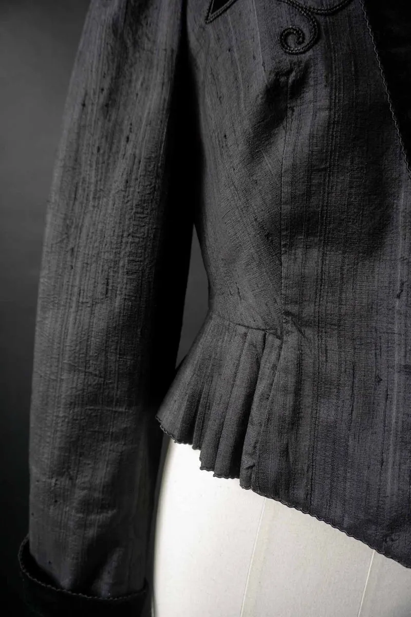 Vintage Wildseide-Blazer Gothic, S–M