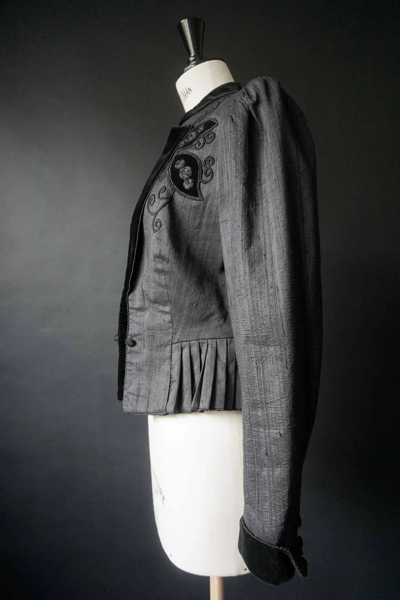 Vintage Wildseide-Blazer Gothic, S–M