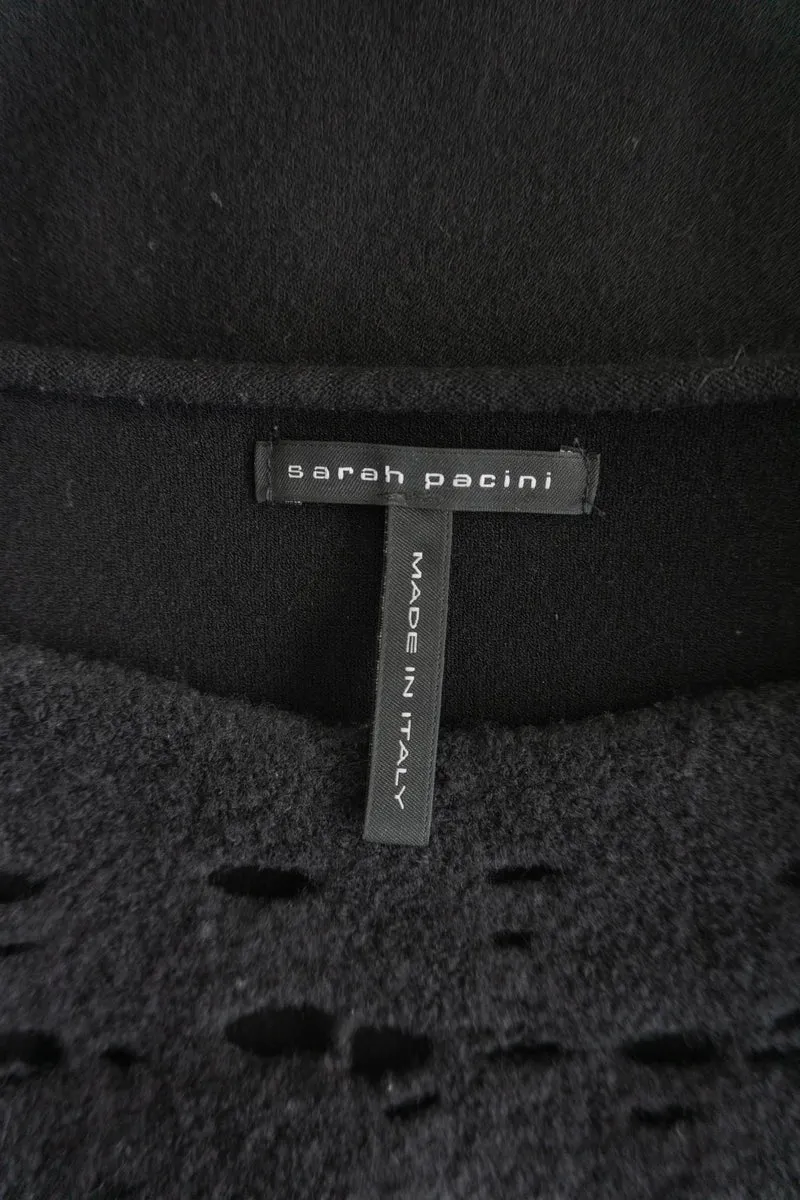 Vintage Pullover, Schwarz Sarah Pacini, M
