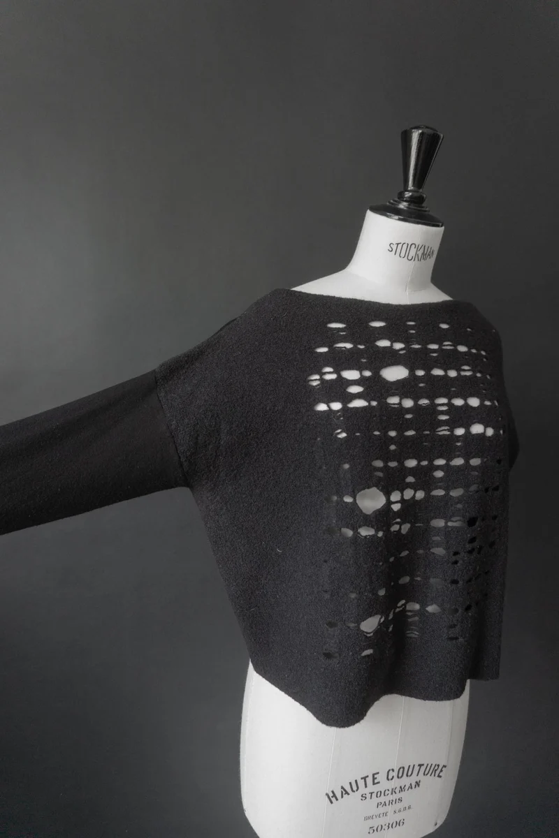 Vintage Pullover, Schwarz Sarah Pacini, M