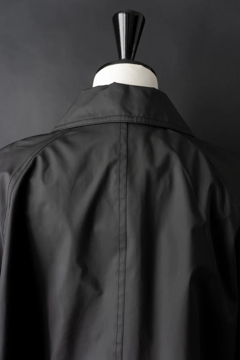 Vintage Regenmantel, Schwarz, Minimalistischer, M–L