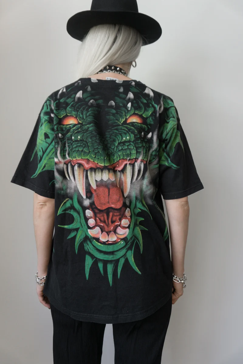 T-Shirt Drache Schwarz