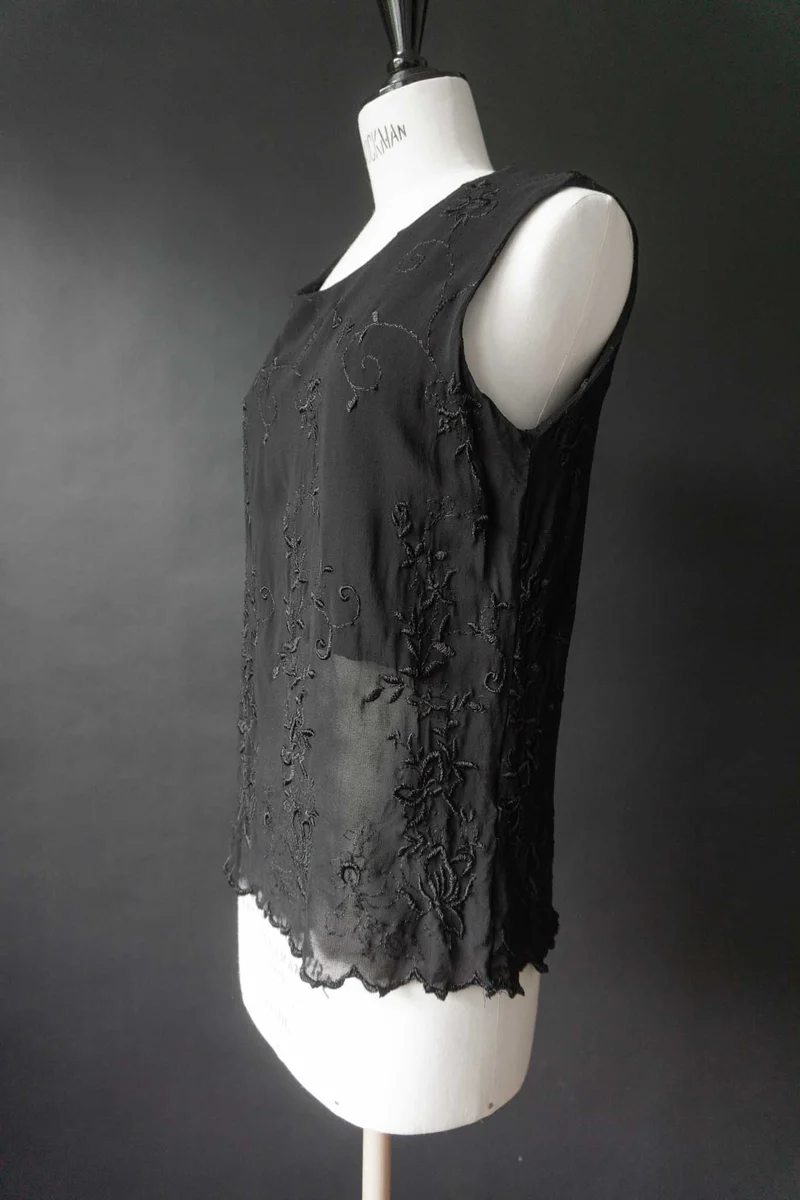 Vintage Top Spitze, S–M