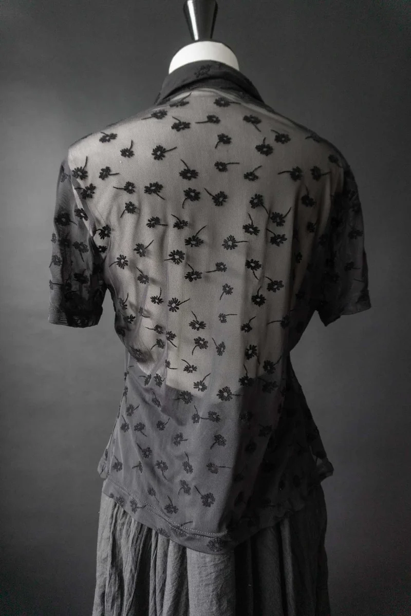 Vintage 90s T-shirt Mesh, Whimsigoth, S–M