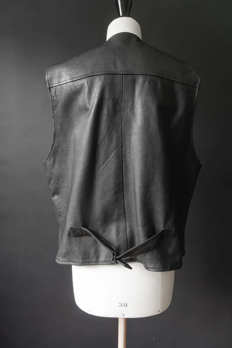 Vintage Lederweste, Kutte, L