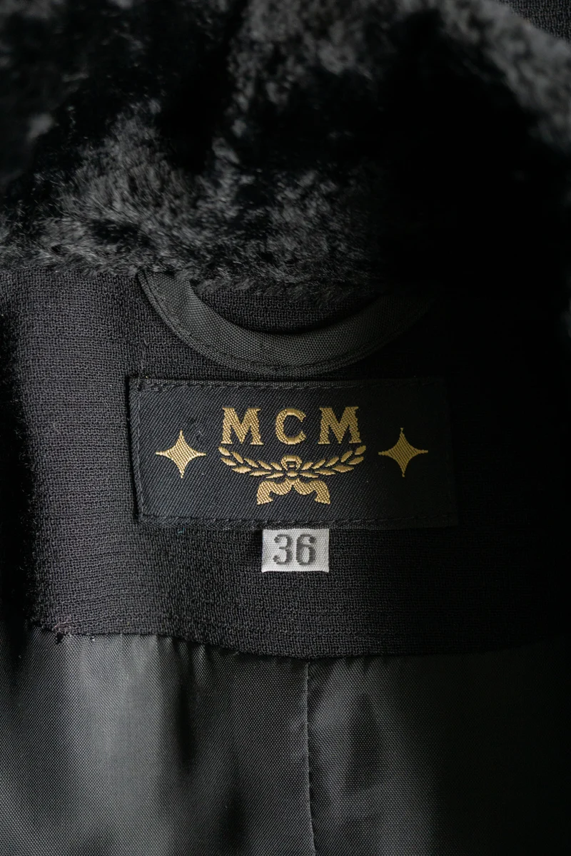 Vintage MCM Blazer Fake-Fur Kragen, S-M