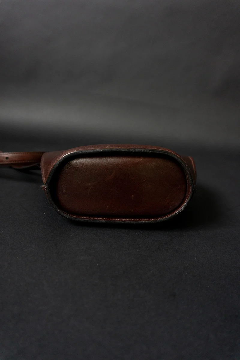 80s AIGNER Halfmoon Tasche Braun