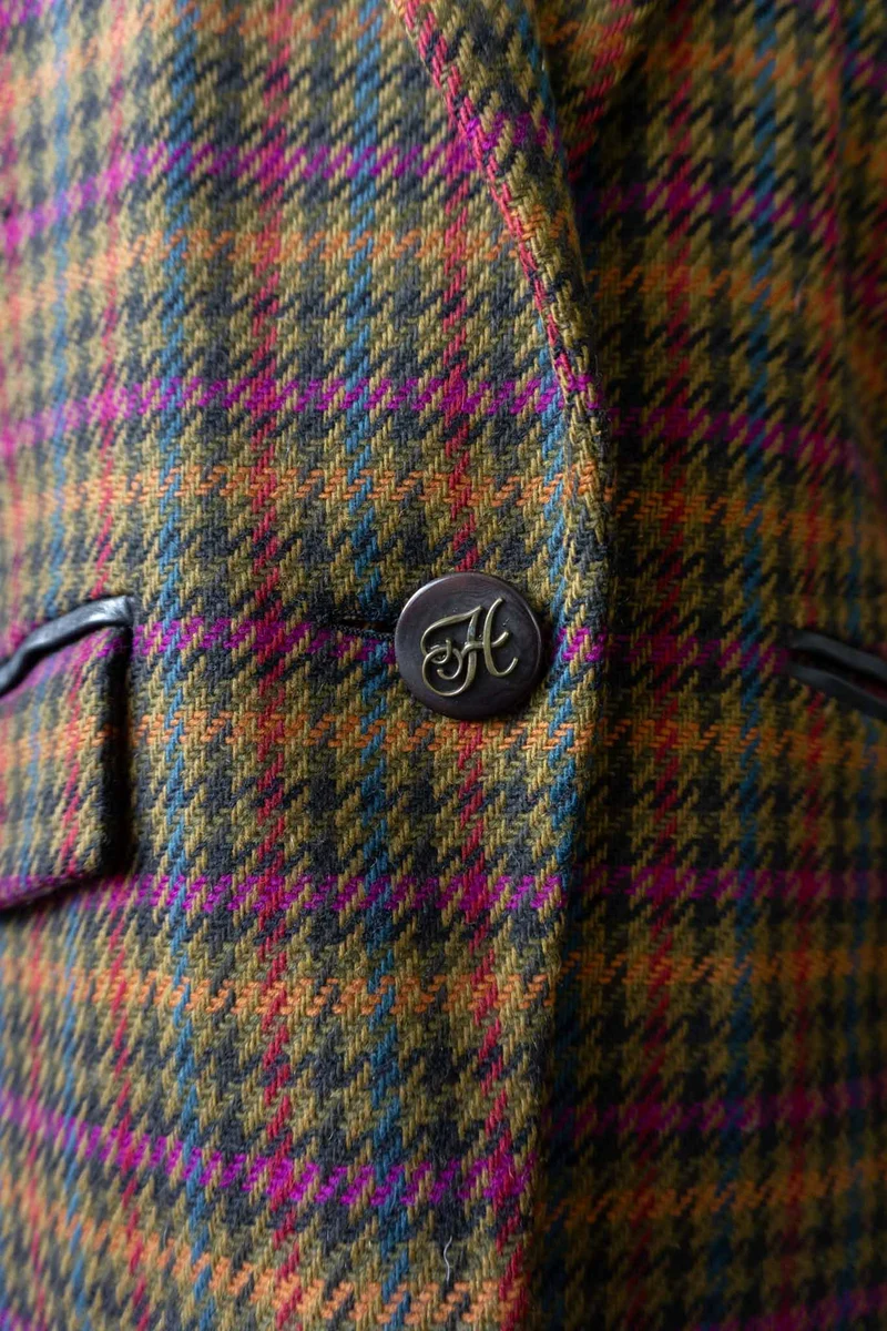 Vintage Hermes Paris Tweed Kostüm, M–L