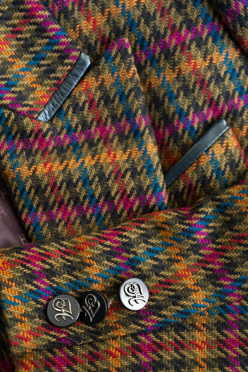 Vintage Hermes Paris Tweed Kostüm, M–L