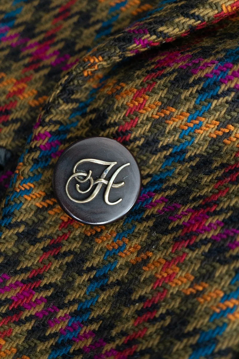 Vintage Hermes Paris Tweed Kostüm, M–L