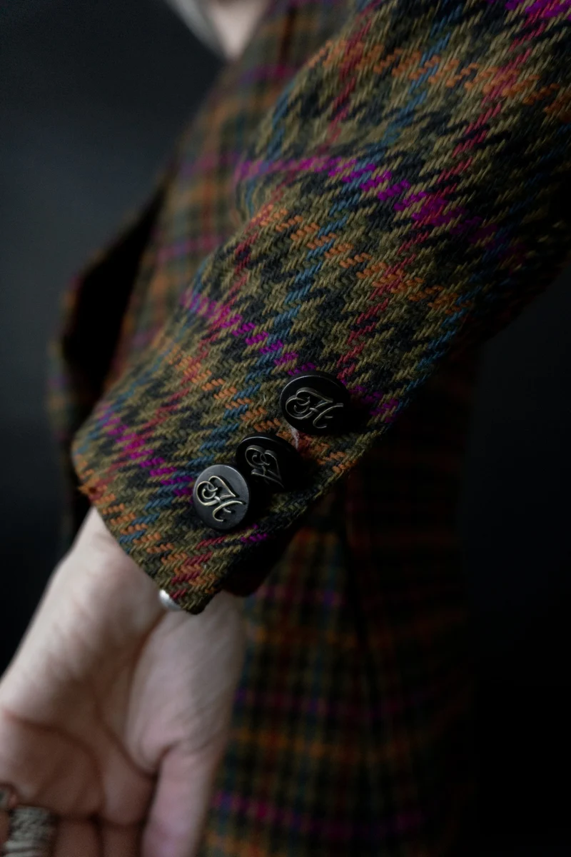 Vintage Hermes Paris Tweed Kostüm, M–L
