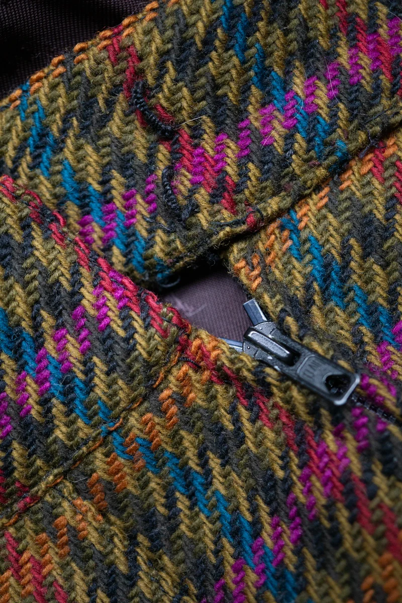 Vintage Hermes Paris Tweed Kostüm, M–L