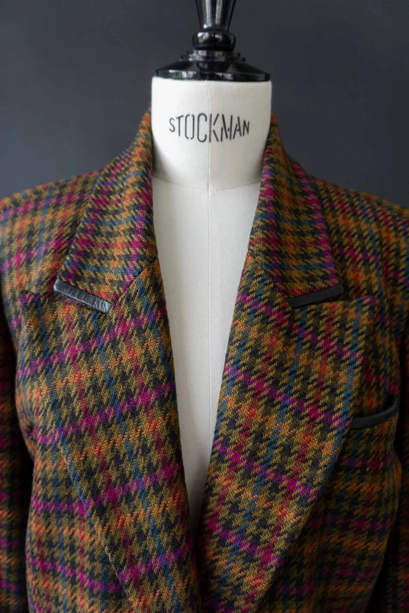 Vintage Hermes Paris Tweed Kostüm, M–L