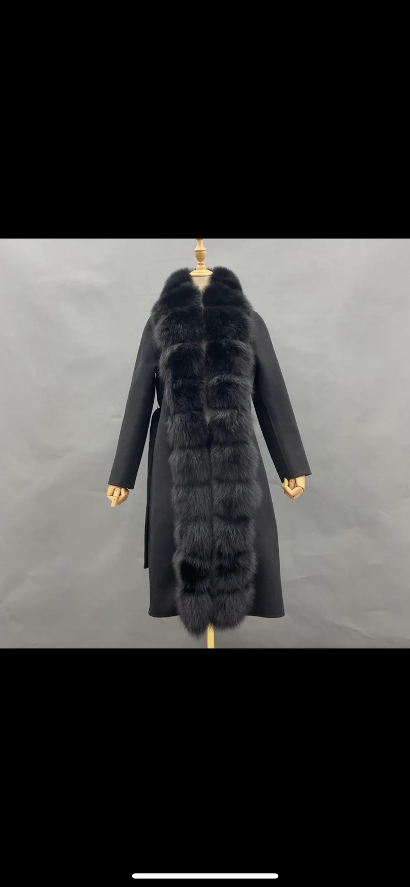 Full Fur Wool Coat