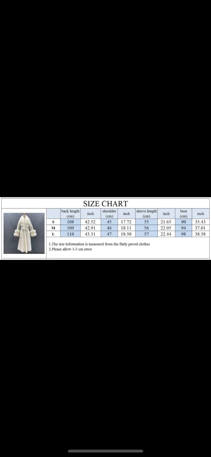 Double Row Long Fur Coat