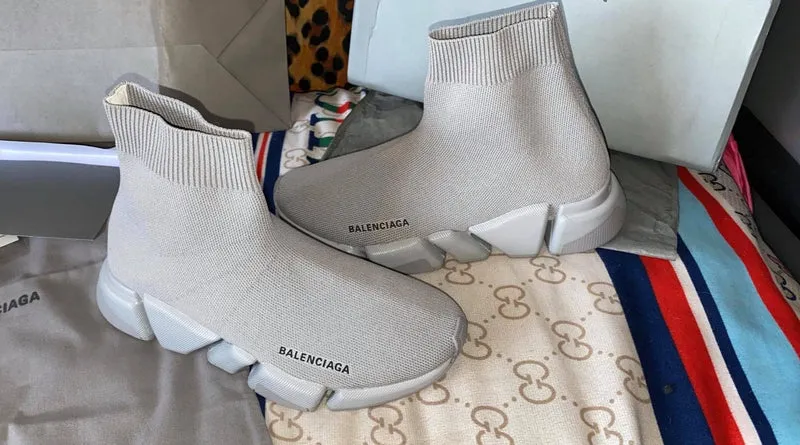 All Grey Sock Trainers