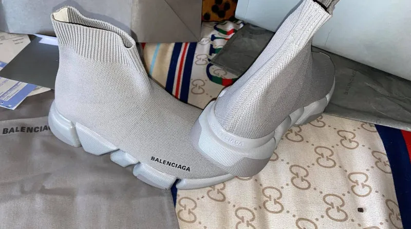 All Grey Sock Trainers