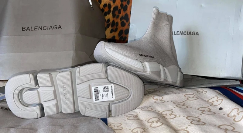 All Grey Sock Trainers