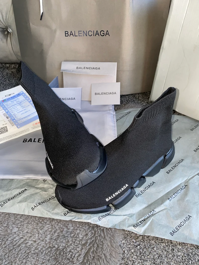 All Black Sock Trainers