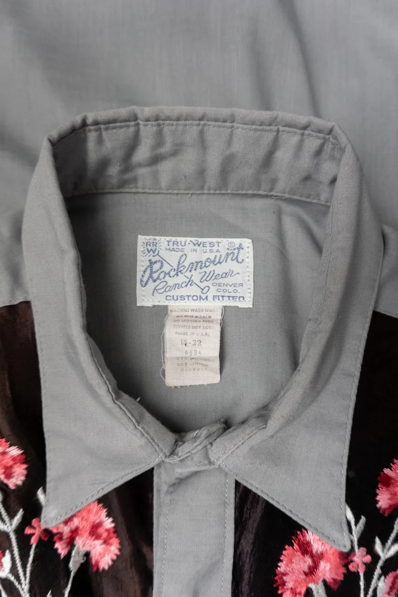 Seltenes Vintage Westernhemd aus den USA – Rockmount Tru-West Ranch Wear