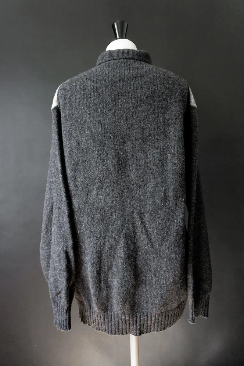 Vintage Burlington Pullover, Karo, M–L
