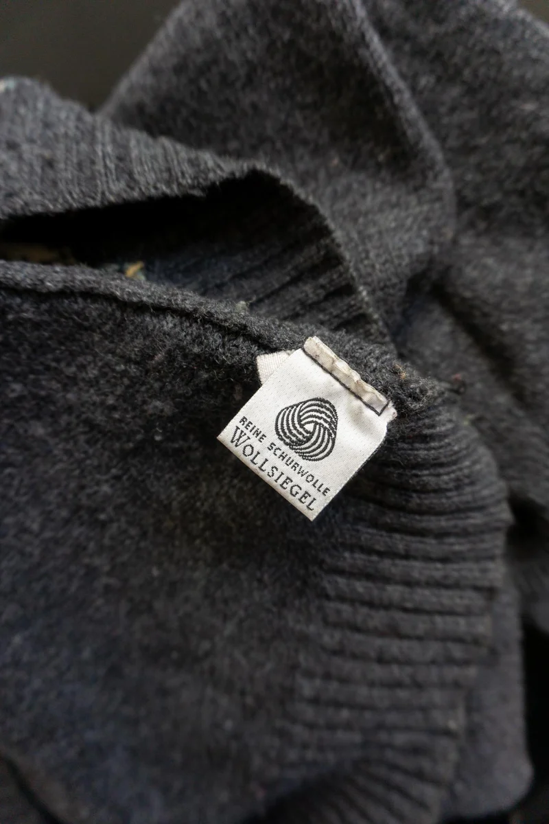 Vintage Burlington Pullover, Karo, M–L