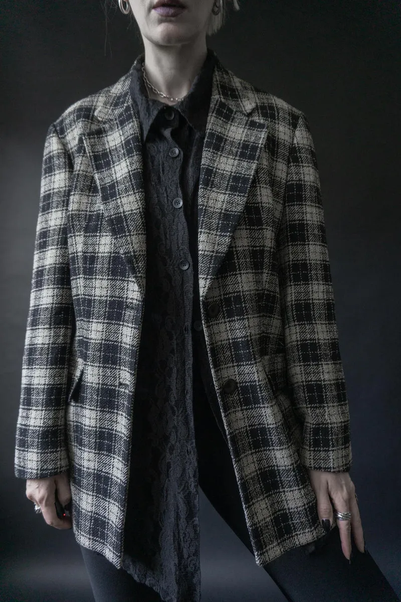 Vintage Les Copains Blazer, kariert, S–M