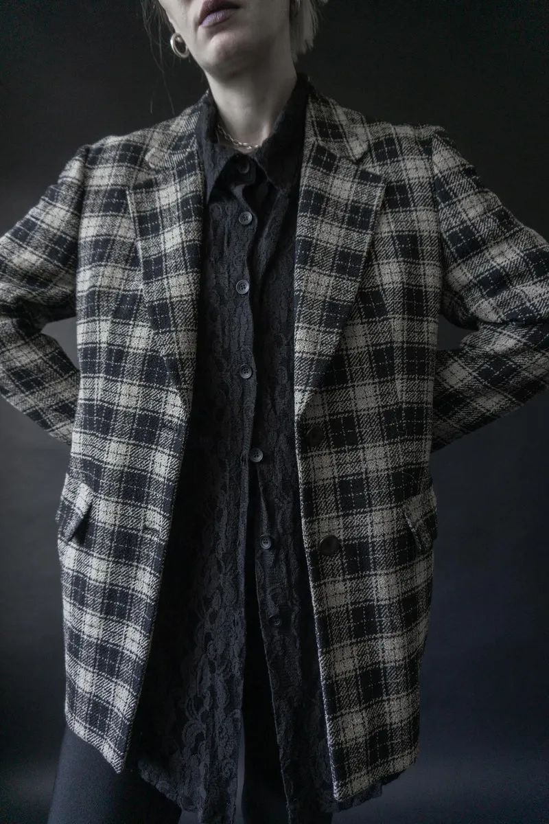 Vintage Les Copains Blazer, kariert, S–M