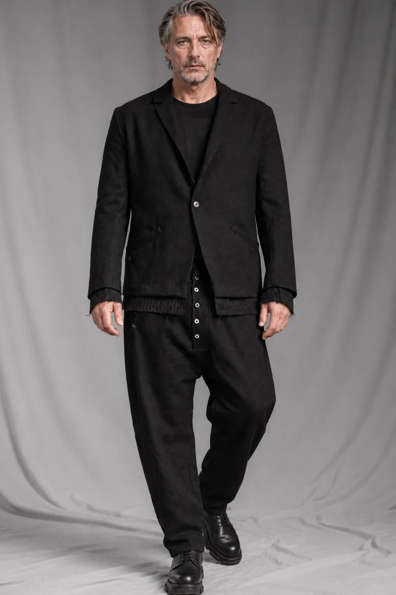 eigensinnig wien | RotVin | Designer-Zweiteiler mit Knickerbockerhose aus italienischer Schurwolle