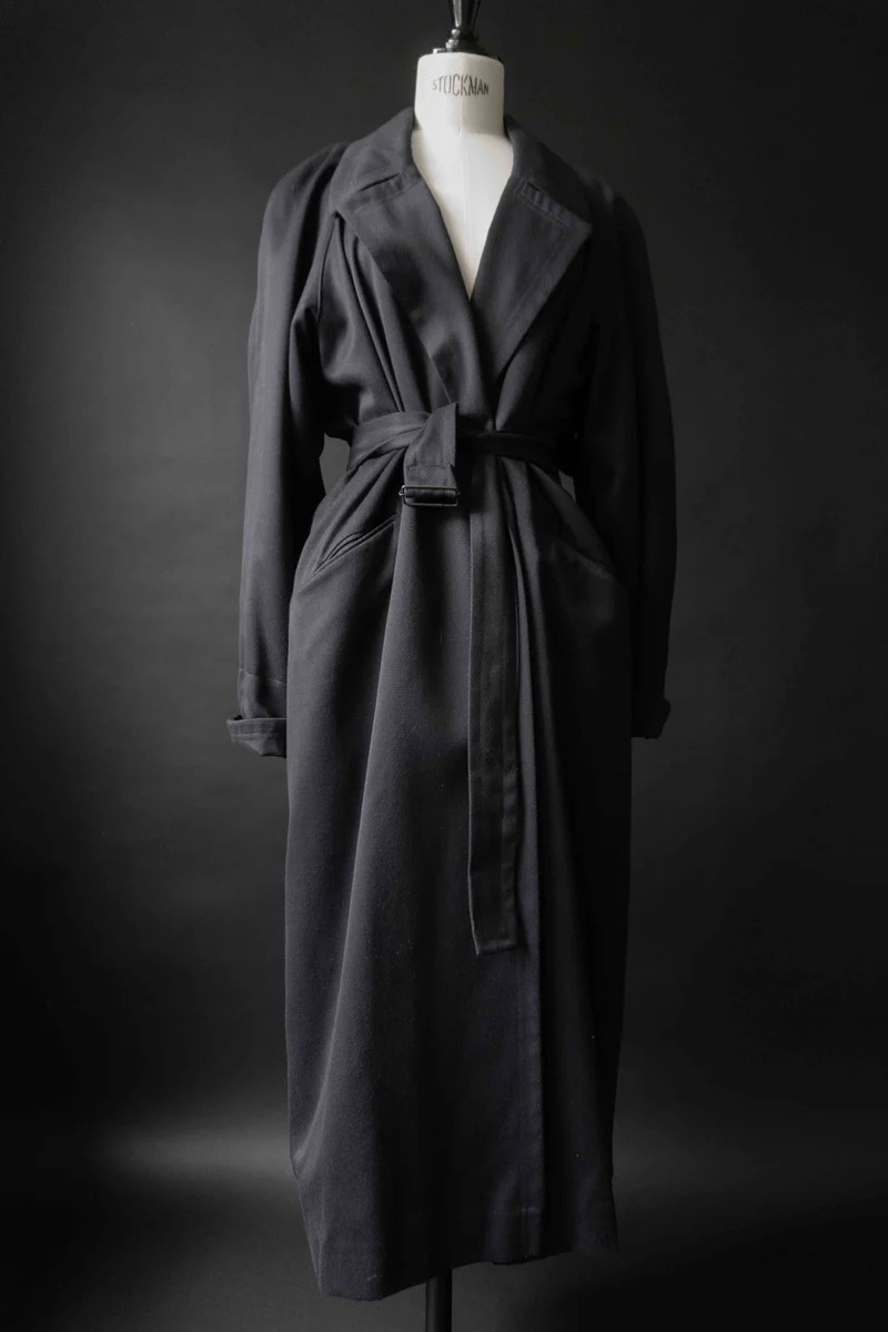 Vintage Wallis Trenchcoat, Navy, S–M
