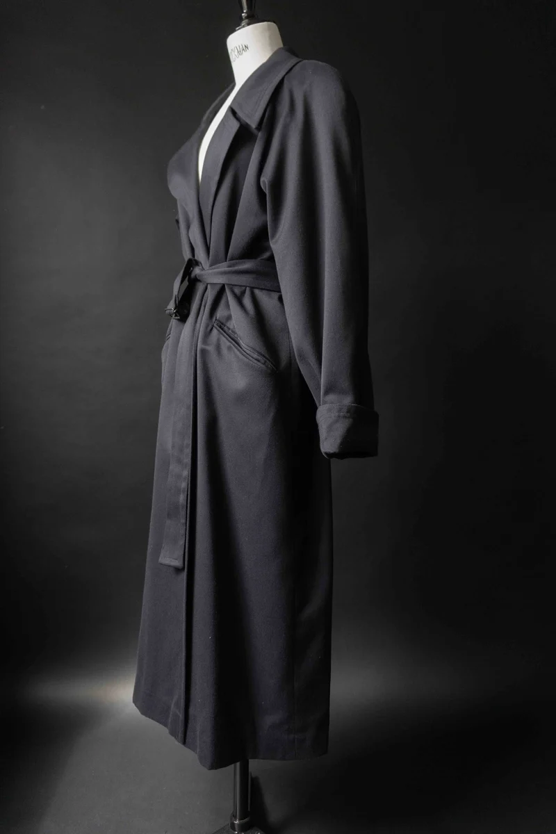 Vintage Wallis Trenchcoat, Navy, S–M