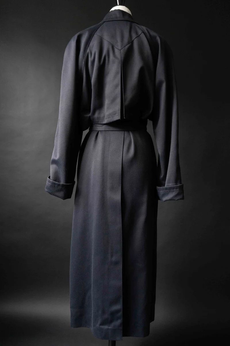 Vintage Wallis Trenchcoat, Navy, S–M